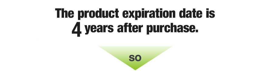 The product expiration date is 4 years after purchase.so