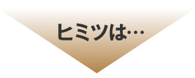 ヒミツは…